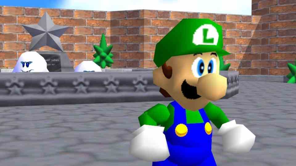 Luigi en Super Mario 64