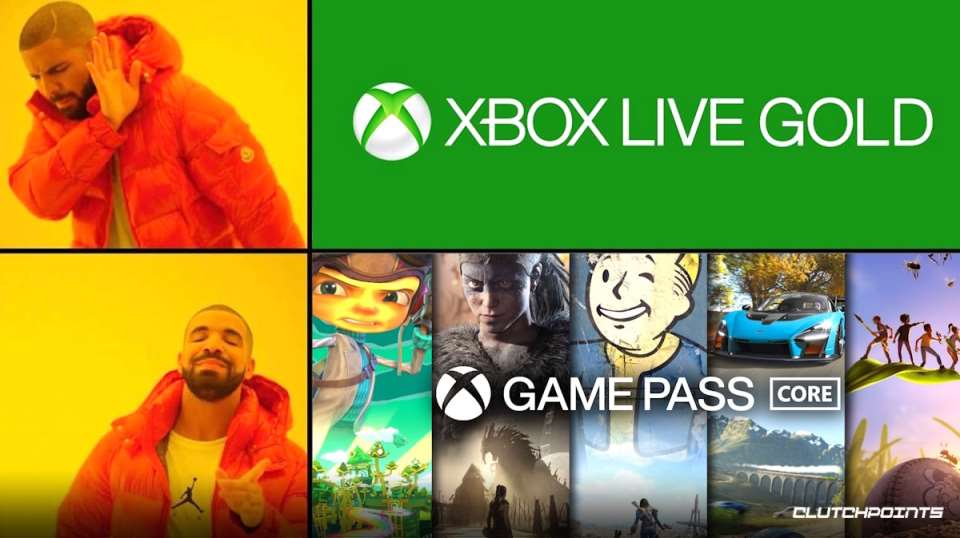 Meme Xbox Game Pass Core 