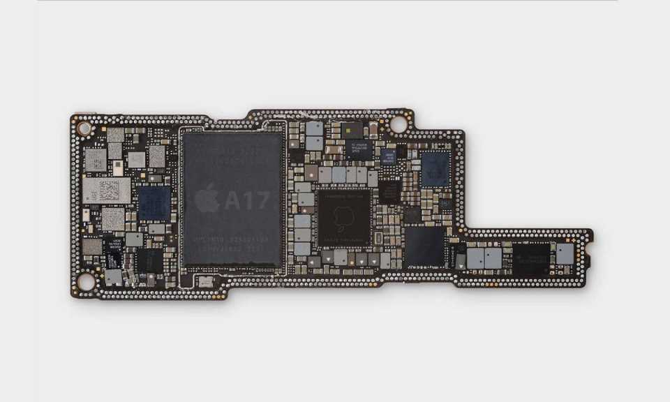 Apple A17 Pro en placa