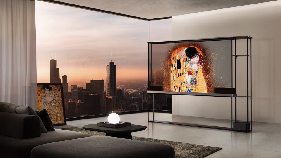 LG Signature OLED televisores totalmente transparentes