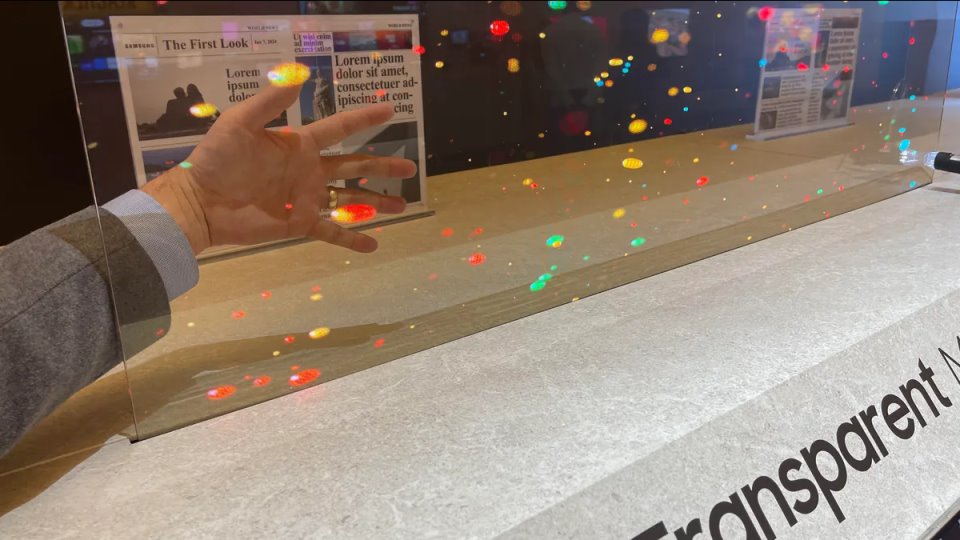 Samsung Transparent Micro LED para televisores totalmente transparentes