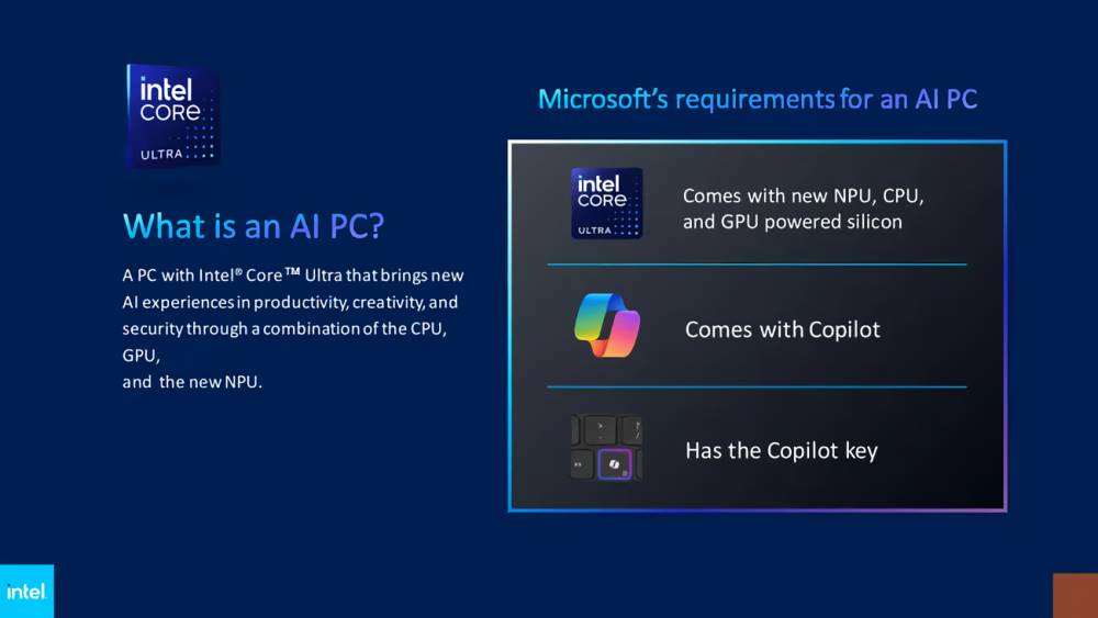 AI PC Intel diapositiva