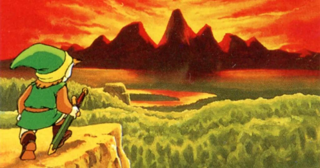 Zelda no RPG arte original NES