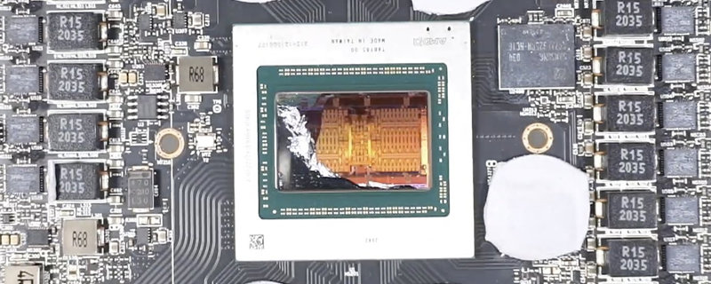 Close up GPU AMD